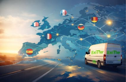 Európa térképe a költöztetési útvonalakkal